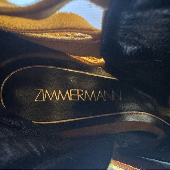 ZIMMERMANN Lace-Up Velvet Ankle Boots - Mustard BRAND NEW Size 40 - Picture 9 of 12